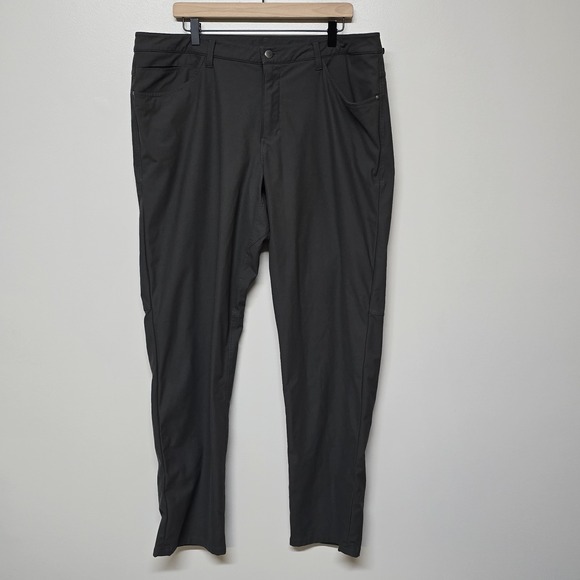 Lululemon ABC Pants Mens 40‎ Gray Stretch Comfort Pockets Casual Athletic - Picture 1 of 7